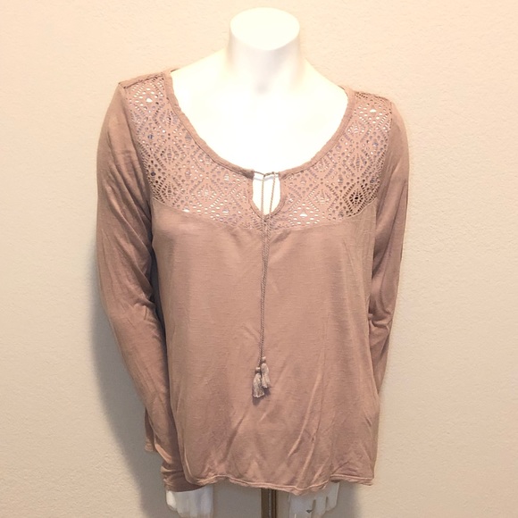 Cape Juby Tops - 💕Cape Juby Tan Long Sleeve Top